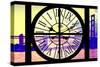 Giant Clock Window - View of the Golden Gate Bridge at Sunset - San Francisco-Philippe Hugonnard-Stretched Canvas