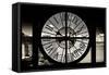 Giant Clock Window - View of the Golden Gate Bridge - San Francisco II-Philippe Hugonnard-Framed Stretched Canvas