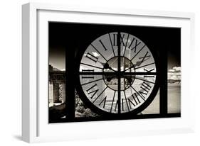 Giant Clock Window - View of the Golden Gate Bridge - San Francisco II-Philippe Hugonnard-Framed Photographic Print
