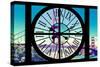 Giant Clock Window - View of the Golden Gate Bridge - San Francisco IV-Philippe Hugonnard-Stretched Canvas