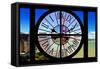 Giant Clock Window - View of the Golden Gate Bridge - San Francisco-Philippe Hugonnard-Framed Stretched Canvas