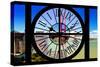 Giant Clock Window - View of the Golden Gate Bridge - San Francisco-Philippe Hugonnard-Stretched Canvas