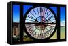 Giant Clock Window - View of the Golden Gate Bridge - San Francisco-Philippe Hugonnard-Framed Stretched Canvas