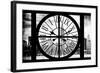 Giant Clock Window - View of the Hudson River and the Empire State Building II-Philippe Hugonnard-Framed Photographic Print