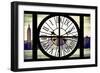 Giant Clock Window - View of the Hudson River and the Empire State Building IV-Philippe Hugonnard-Framed Photographic Print