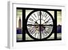 Giant Clock Window - View of the Hudson River and the Empire State Building IV-Philippe Hugonnard-Framed Photographic Print