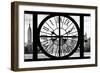 Giant Clock Window - View of the Hudson River and the Empire State Building VI-Philippe Hugonnard-Framed Photographic Print