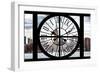 Giant Clock Window - View of the Hudson River and the Empire State Building-Philippe Hugonnard-Framed Photographic Print