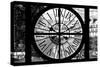 Giant Clock Window - View of the Jardin des Tuileries in Paris II-Philippe Hugonnard-Stretched Canvas
