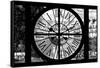 Giant Clock Window - View of the Jardin des Tuileries in Paris II-Philippe Hugonnard-Framed Stretched Canvas