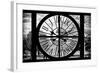 Giant Clock Window - View of the Jardin des Tuileries in Paris-Philippe Hugonnard-Framed Photographic Print