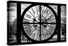 Giant Clock Window - View of the Jardin des Tuileries in Paris-Philippe Hugonnard-Stretched Canvas