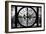 Giant Clock Window - View of the Jardin des Tuileries in Paris-Philippe Hugonnard-Framed Photographic Print