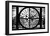 Giant Clock Window - View of the Jardin des Tuileries in Paris-Philippe Hugonnard-Framed Photographic Print