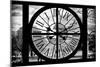 Giant Clock Window - View of the Jardin des Tuileries in Paris-Philippe Hugonnard-Mounted Photographic Print