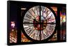 Giant Clock Window - View of the Las Vegas Strip II-Philippe Hugonnard-Framed Stretched Canvas