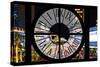 Giant Clock Window - View of the Las Vegas Strip III-Philippe Hugonnard-Stretched Canvas