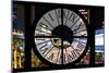 Giant Clock Window - View of the Las Vegas Strip III-Philippe Hugonnard-Mounted Photographic Print