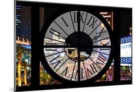 Giant Clock Window - View of the Las Vegas Strip III-Philippe Hugonnard-Mounted Photographic Print