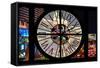 Giant Clock Window - View of the Las Vegas Strip IV-Philippe Hugonnard-Framed Stretched Canvas