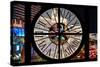 Giant Clock Window - View of the Las Vegas Strip IV-Philippe Hugonnard-Stretched Canvas