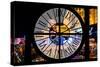 Giant Clock Window - View of the Las Vegas Strip V-Philippe Hugonnard-Stretched Canvas