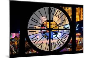 Giant Clock Window - View of the Las Vegas Strip V-Philippe Hugonnard-Mounted Photographic Print