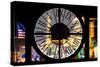 Giant Clock Window - View of the Las Vegas Strip VI-Philippe Hugonnard-Stretched Canvas