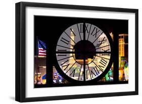 Giant Clock Window - View of the Las Vegas Strip VI-Philippe Hugonnard-Framed Photographic Print