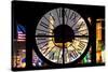 Giant Clock Window - View of the Las Vegas Strip VI-Philippe Hugonnard-Stretched Canvas