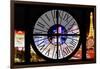 Giant Clock Window - View of the Las Vegas Strip VII-Philippe Hugonnard-Framed Photographic Print