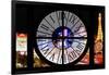 Giant Clock Window - View of the Las Vegas Strip VII-Philippe Hugonnard-Framed Photographic Print