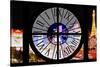 Giant Clock Window - View of the Las Vegas Strip VII-Philippe Hugonnard-Stretched Canvas