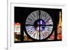 Giant Clock Window - View of the Las Vegas Strip VII-Philippe Hugonnard-Framed Photographic Print