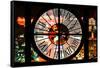 Giant Clock Window - View of the Las Vegas Strip-Philippe Hugonnard-Framed Stretched Canvas