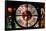 Giant Clock Window - View of the Las Vegas Strip-Philippe Hugonnard-Framed Stretched Canvas