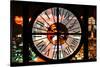 Giant Clock Window - View of the Las Vegas Strip-Philippe Hugonnard-Stretched Canvas