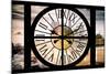 Giant Clock Window - View of the Notre Dame Cathedral in Paris-Philippe Hugonnard-Mounted Photographic Print