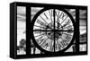 Giant Clock Window - View of the Notre Dame Cathedral - Paris III-Philippe Hugonnard-Framed Stretched Canvas