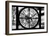 Giant Clock Window - View of the Notre Dame Cathedral - Paris-Philippe Hugonnard-Framed Photographic Print