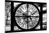 Giant Clock Window - View of the Notre Dame Cathedral - Paris-Philippe Hugonnard-Mounted Photographic Print