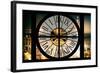 Giant Clock Window - View of the Paris Vendome in Paris-Philippe Hugonnard-Framed Photographic Print