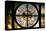 Giant Clock Window - View of the Paris Vendome in Paris-Philippe Hugonnard-Stretched Canvas