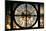 Giant Clock Window - View of the Paris Vendome in Paris-Philippe Hugonnard-Mounted Photographic Print
