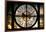 Giant Clock Window - View of the Paris Vendome in Paris-Philippe Hugonnard-Framed Photographic Print