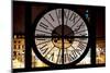 Giant Clock Window - View of the Place Vendome at Night - Paris III-Philippe Hugonnard-Mounted Photographic Print