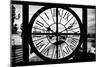 Giant Clock Window - View of the Pont Alexandre III in Paris-Philippe Hugonnard-Mounted Photographic Print