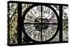 Giant Clock Window - View of the Pont des Arts - Paris-Philippe Hugonnard-Stretched Canvas