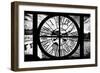 Giant Clock Window - View of the Pont Neuf and River Seine in Paris II-Philippe Hugonnard-Framed Photographic Print