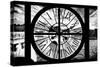 Giant Clock Window - View of the Pont Neuf and River Seine in Paris II-Philippe Hugonnard-Stretched Canvas